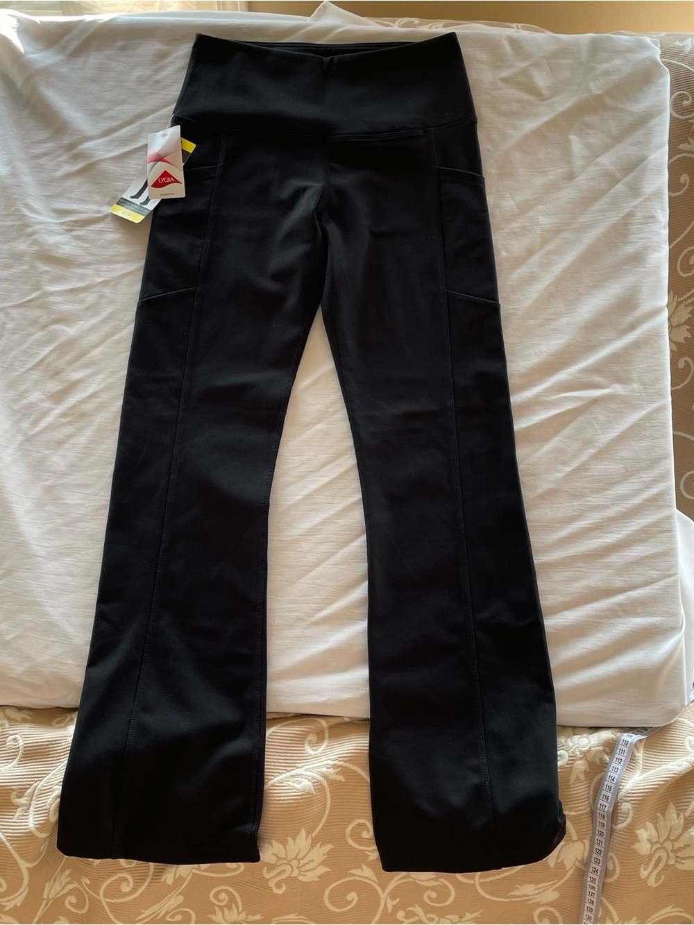 Tuff Athletics Black Flare Leggings size small
